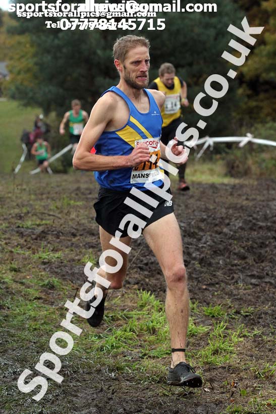 Senior men, National Cross Country Relay Champs., Berry Hill Park, Mansfield.  Photo: David T. Hewitson/Sports for All Pics
